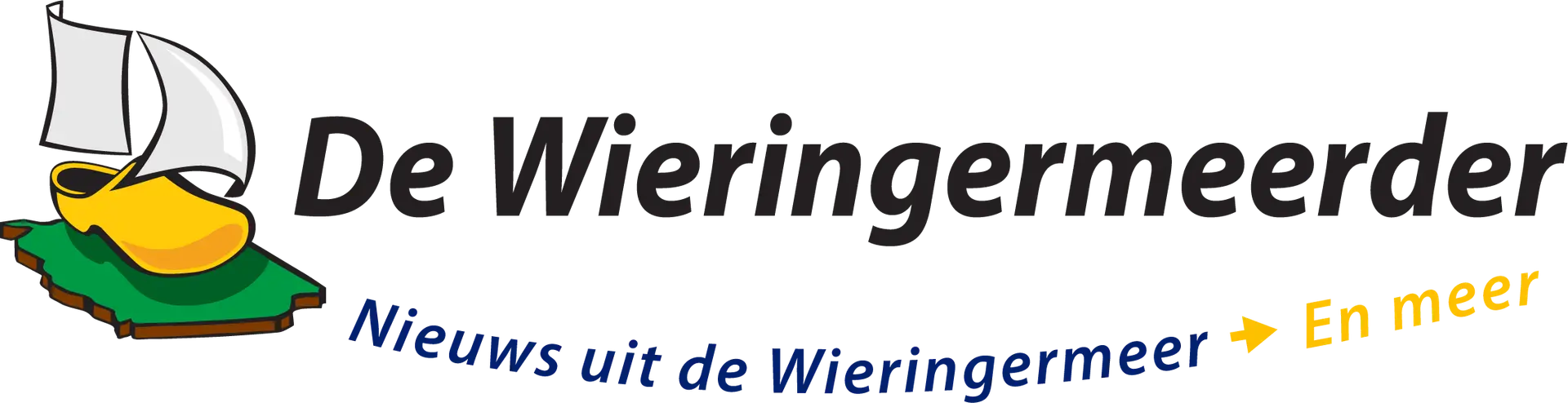 Breed logo met tekst De Wieringermeerder