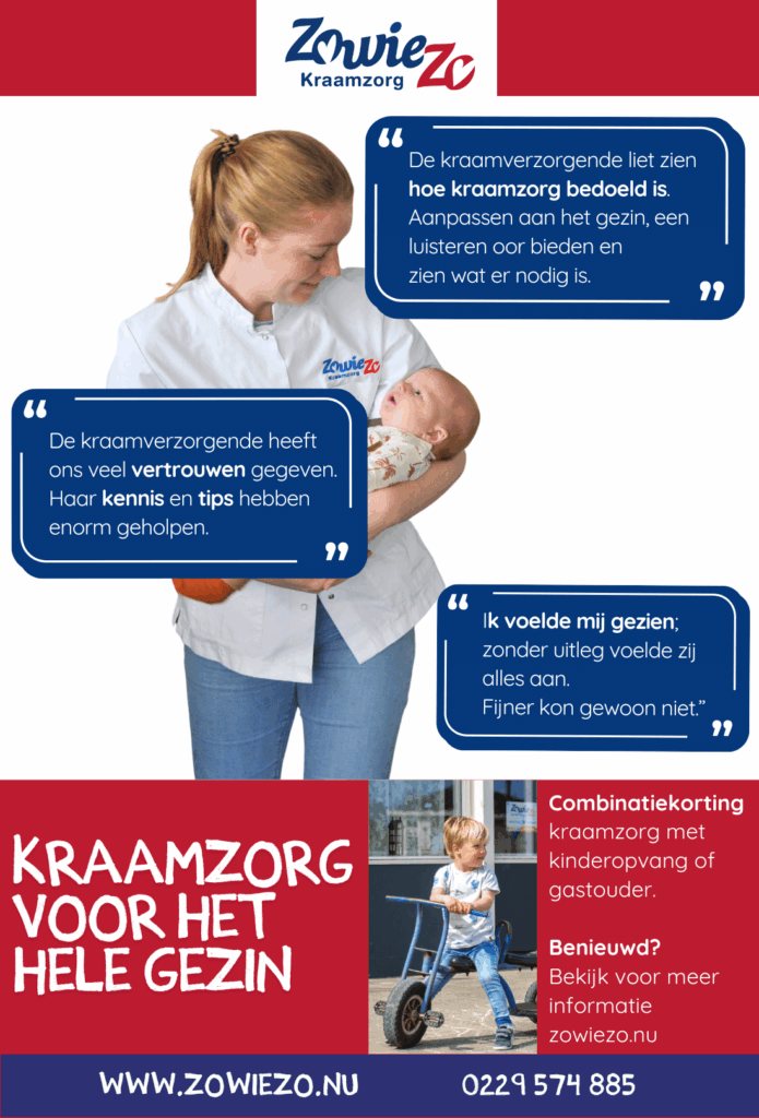 Kraamzorg Zowiezo adverteren op de Wieringermeerder